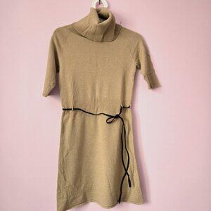 Vintage Stefanel turtle neck sweater dress with medium sleeve, size L